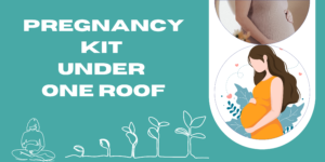 Blue and Pink Modern Pregnancy Banner Landscape